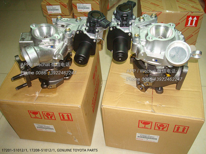 17208-51012,Original Toyota 1VD VDJ200 Turbo,17201-51022